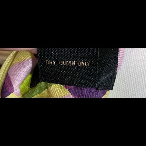 Moda Seta Geo Print Dress Sleeveless Green Purple Size 6 - Picture 5 of 9